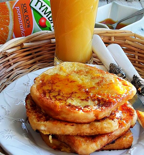 Pomarańczowe tosty francuskie