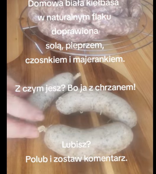 Domowa biała kiełbasa – najsmaczniejsza!