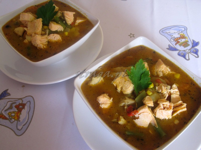 Zupa rybna z warzywami