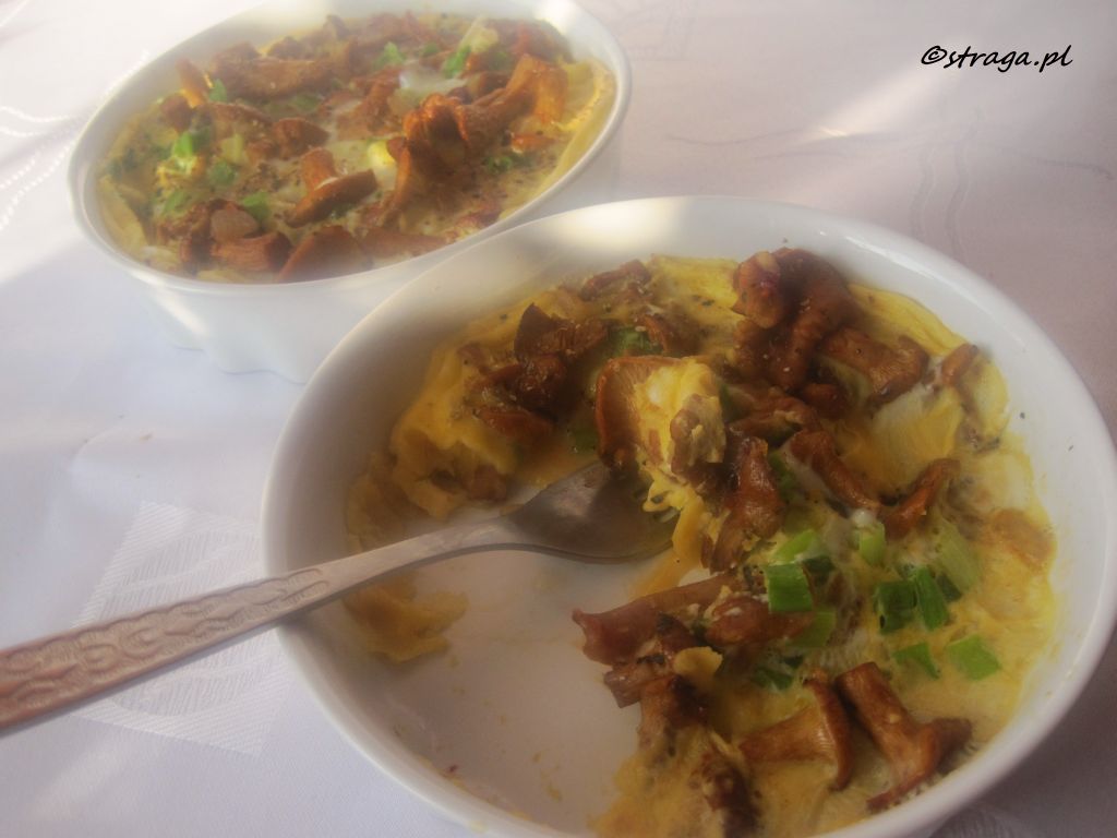 Frittata z kurkami