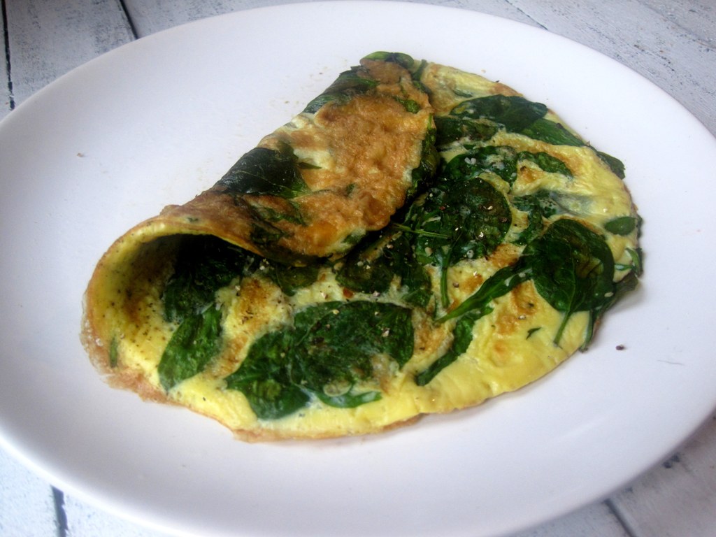 Omlet ze szpinakiem