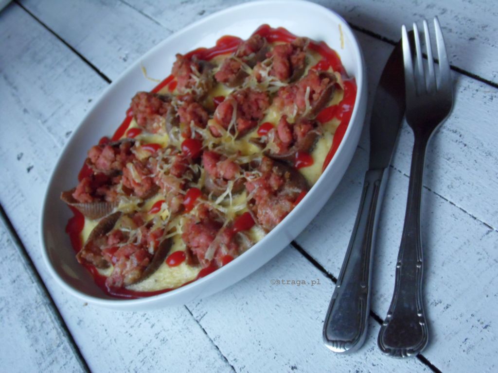Muszle faszerowane zapiekane