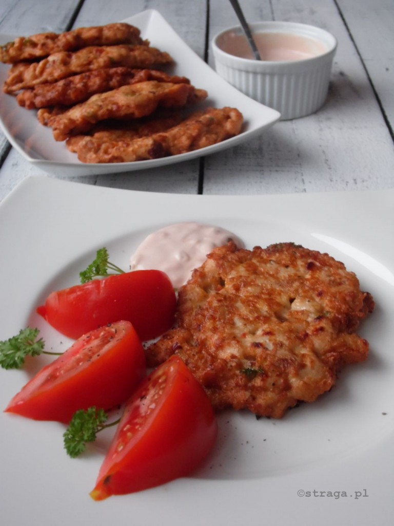 Placki z kurczaka z pietruszką