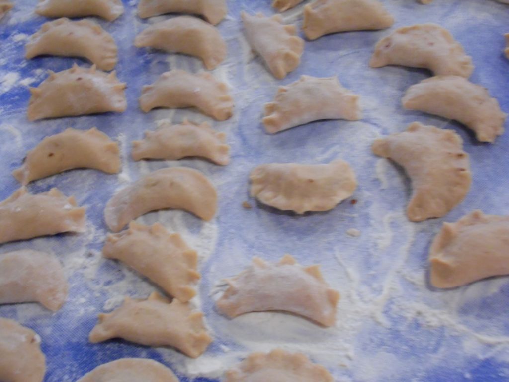 Pierogi z kaszą i grzybami
