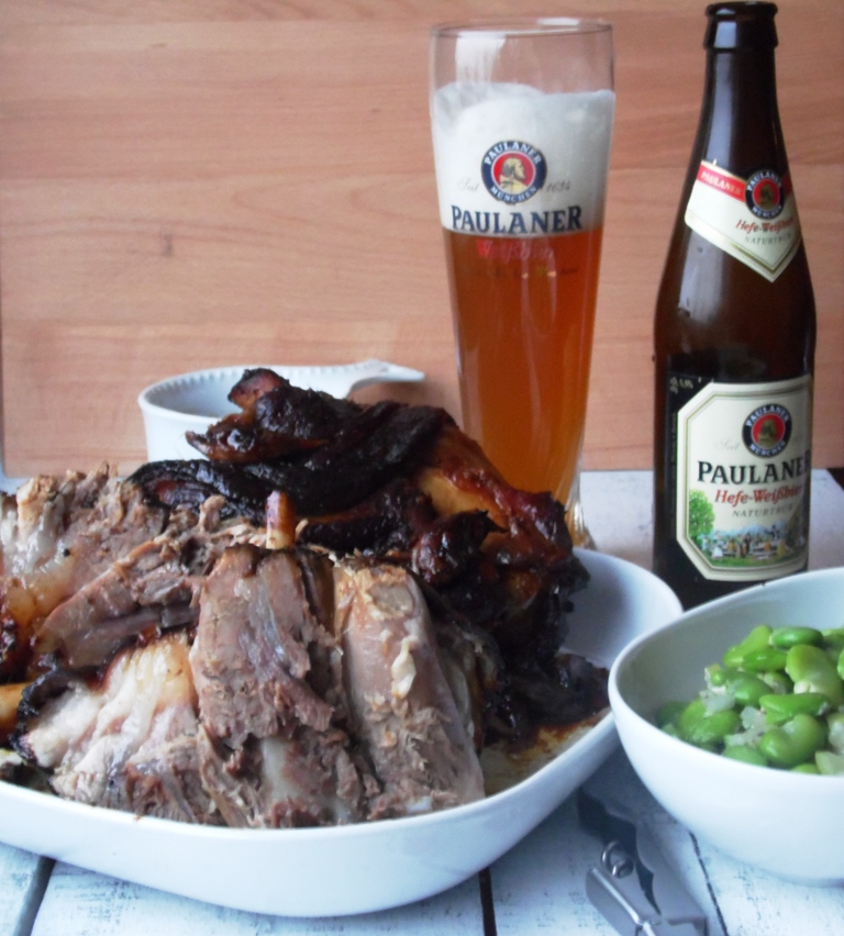 Pieczona golonka w piwie Paulaner