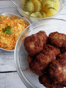 kotlety mielone z marynowanym czosnkiem