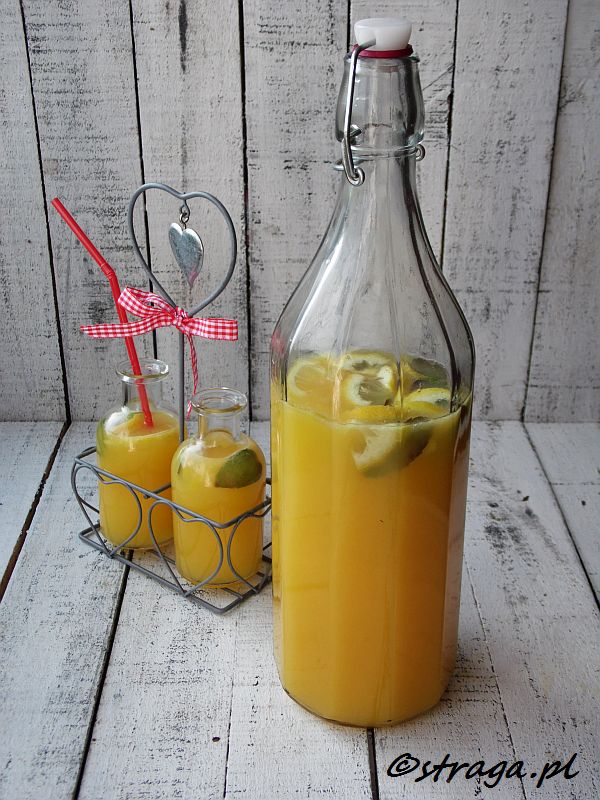 Lemoniada bez cukru pomarańczowo-cytrynowa