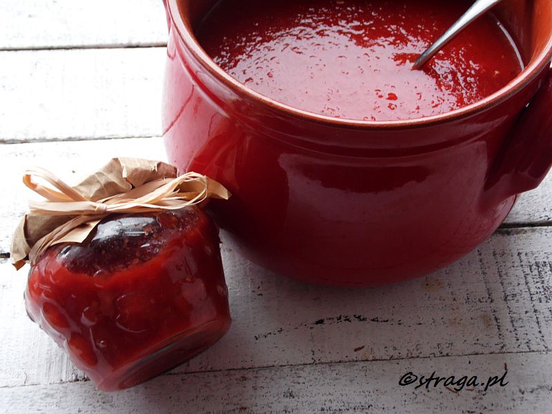 Domowy przecier pomidorowy .Puree pomidorowe
