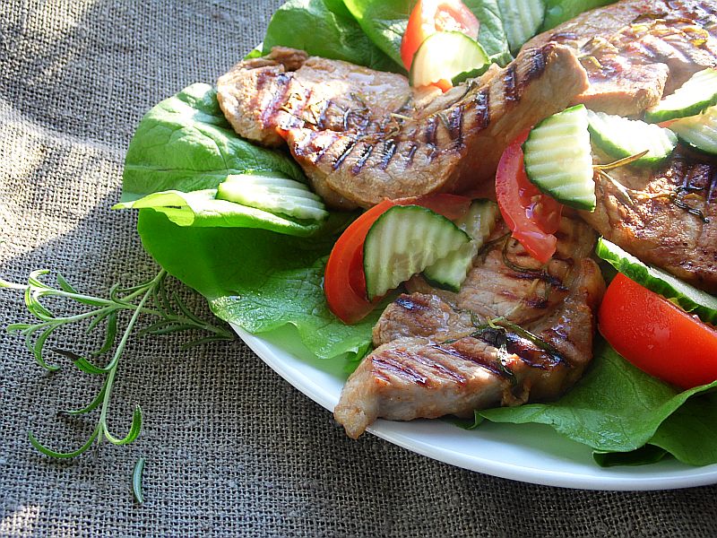Schab grillowany z rozmarynem