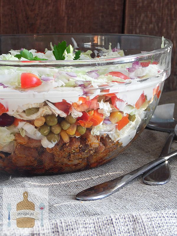 Przepis na sałatkę gyros