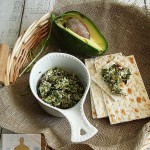 Pasta z avocado i sałaty