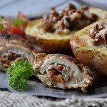 Kotlety z kurczaka z nadzieniem kurkowym