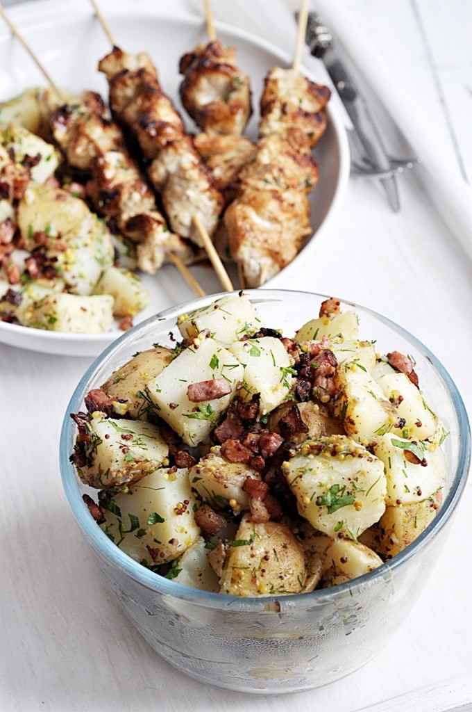 Dansk kartoffelsalat. Danish potato salad. Danska potatissallad. Duńska sałatka ziemniaczana