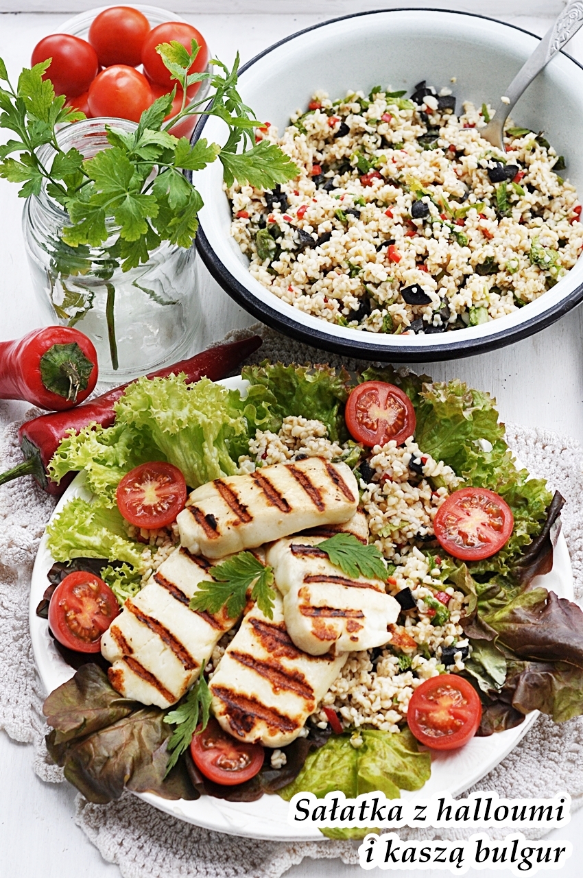 Bulgur salad & Halloumi