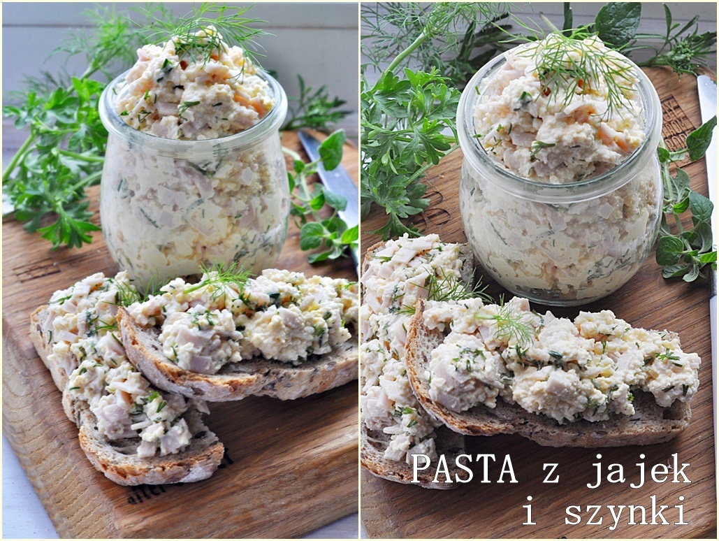 Pasta z jajek i szynki
