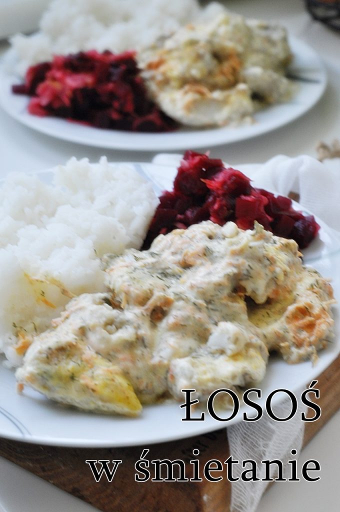 Łosoś w śmietanie