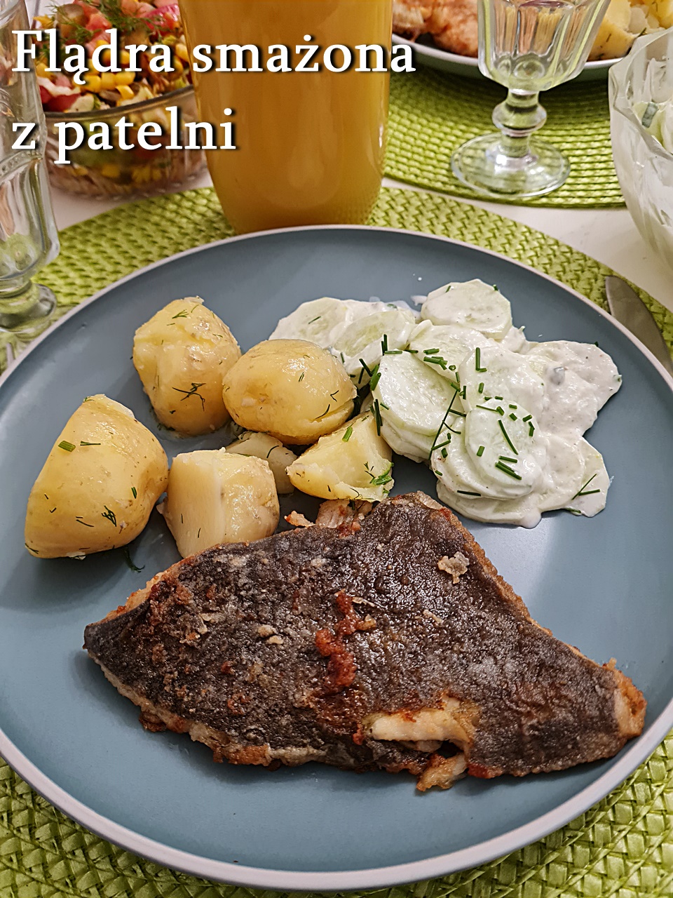 Flądra smażona z patelni
