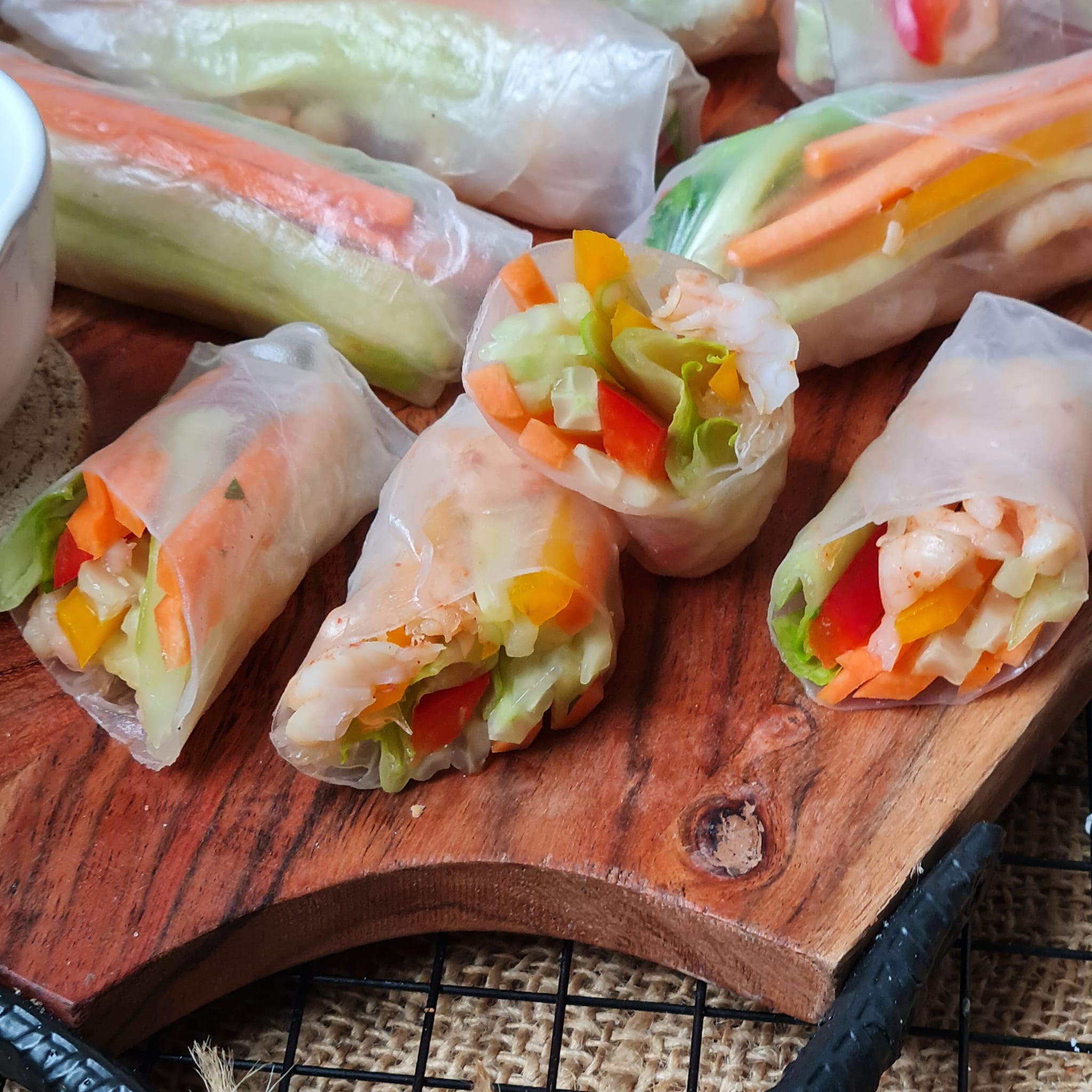Świeże Sajgonki . Fresh Spring Rolls