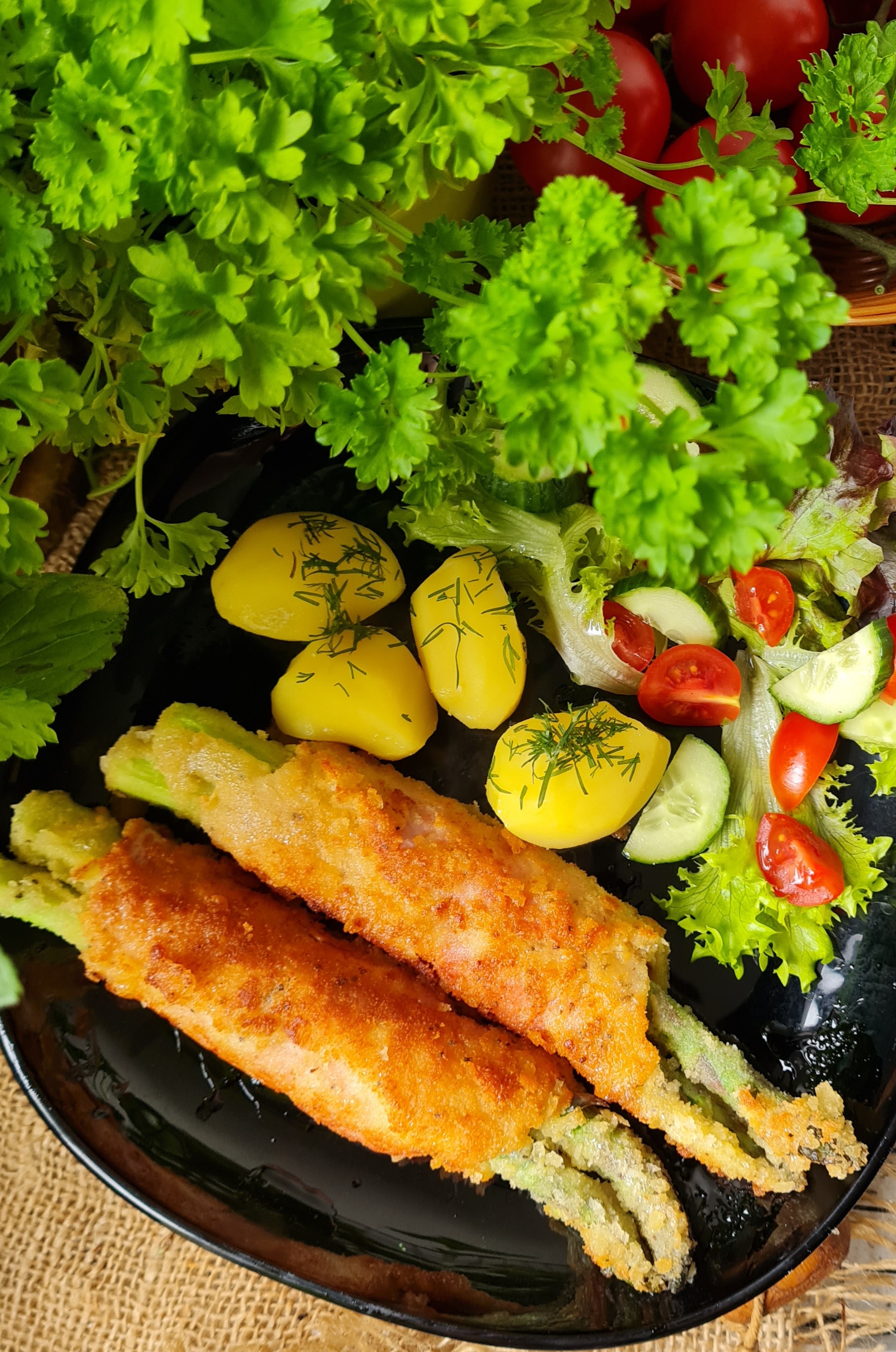 Szparagowe cordon bleu