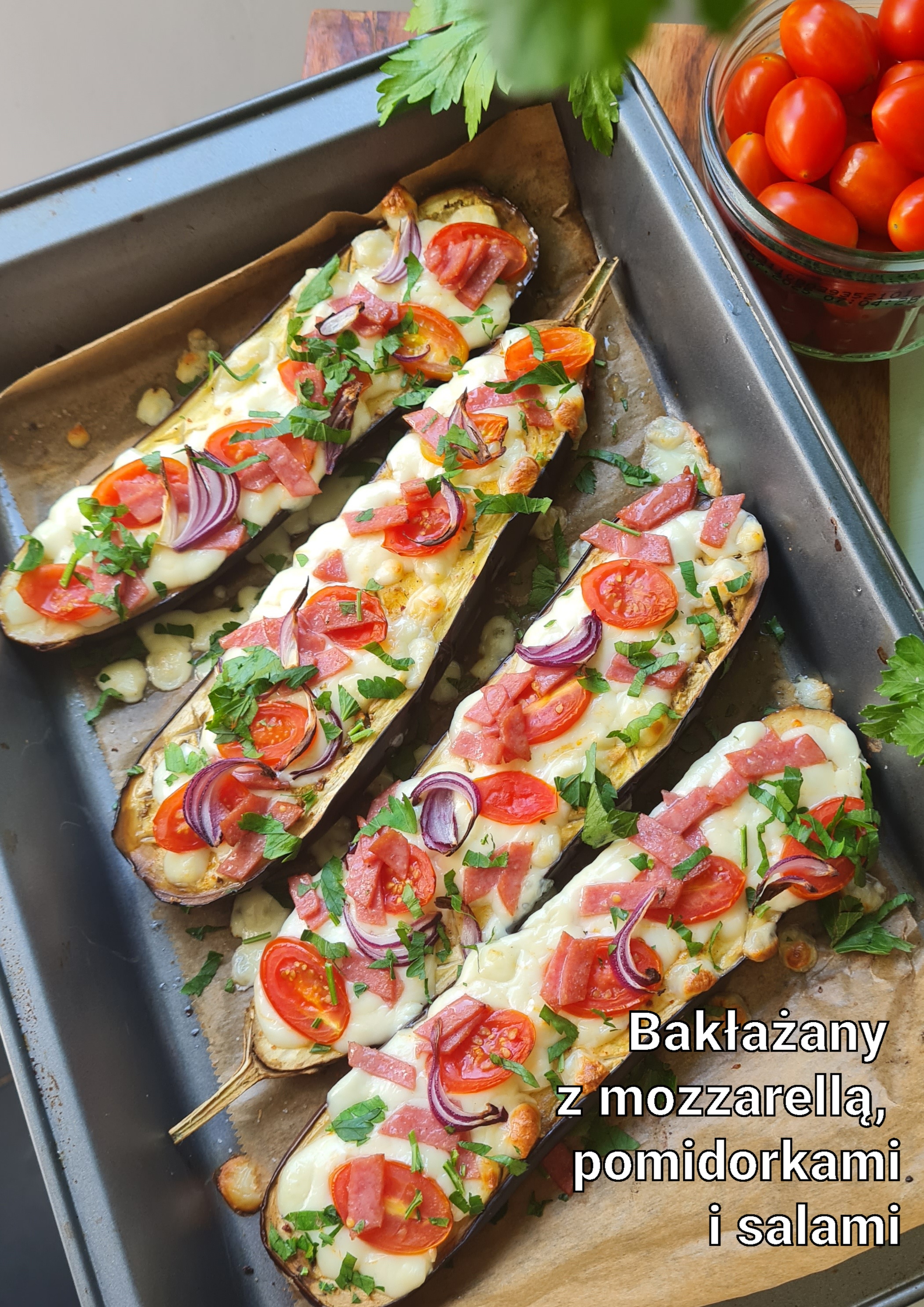 Bakłażany pieczone z serem